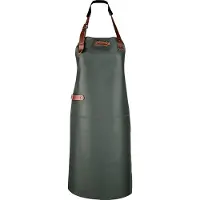 Xapron Dallas Leren schort Donker Groen