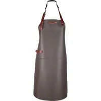 Xapron Dallas Leren schort Taupe