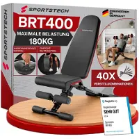 Sportstech Halterbank BRT400 | Opklapbaar | 40+ trainingscombinaties
