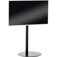CLP TV-standaard, universeel, geschikt voor schermen van 55, 65 en 75 inch, VESA-maat 100x100 tot 600x400, hoekig, zwart, mat