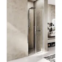 Novellini NovelliniYoungdraaideur 2 delig glasdikte 6mm83/87x200cmmat wit/helder y22b83-1u