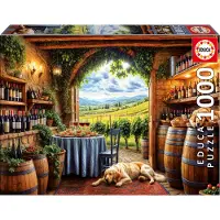 Educa Puzzlespiel - 1000 Teile - Canes Et Vinum - - One Size - Puzzlespiele