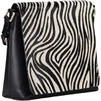 JOST Bags Leren schoudertas Furry Zebra Shoulder Bag Zebra veelkleurig