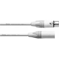 Cordial CXM10FM-SNOW ENCORE XLR male - XLR female signaalkabel 10 meter wit