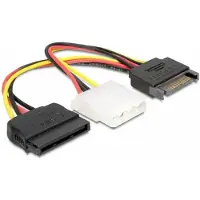 DeLOCK SATA voedingskabel - SATA 15-pins male naar SATA 15-pins female