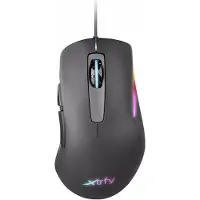 XTRFY M1 RGB, rechterhand, optische sensor, USB Type-A, 7200 DPI, zwart
