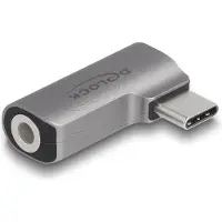 DeLOCK Audio Adapter USB Type-C Stekker naar 3,5 mm 4-pins jack - D