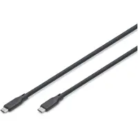 Digitus AK-300342-010-S USB-C-kabel USB 3.2 Gen2 USB-C stekker 1.00 m Zwart (mat) Uitstekende verouderingseigenschappen, Flexibel, Flexibele binnenader,