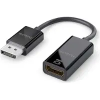 PureLink DisplayPort naar HDMI-adapter 0,15 m (HDMI, 15 cm), Data + Video Adapter, Zwart