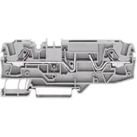 Wago 2002-1681 Zekeringklem 5.20 mm Spanveer Toewijzing: L Grijs 1 stuk(s)