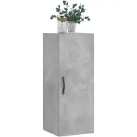 vidaXL Wandkast 34,5x34x90 cm bewerkt hout betongrijs