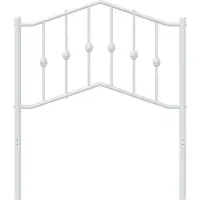 vidaXL Vervangend hoofdbord 80 cm metaal wit