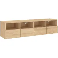 vidaXL Tv-meubels 2 st 60x30x30 cm bewerkt hout sonoma eikenkleurig