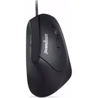 Perixx Vertikal Perimice-515 II Ergonomische muis USB Optisch Zwart 6 Toetsen 1600 dpi Ergonomisch