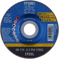 PFERD TOOLS EH 115-3,2 PSF STEEL 61740126 Doorslijpschijf gebogen 115 mm 25 stuk(s) Staal