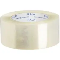 RAJA verpakkingstape laag geluidsniveau transparant 48 mm (B) x 66 m (L) PP (Polypropeen) 36 stuks