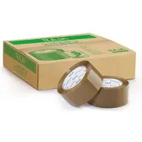 RAJA verpakkingstape bruin PP (polypropeen) 48 mm (B) x 66 m (L) 6 stuks