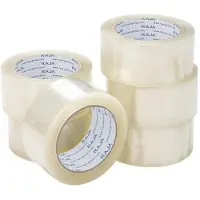 RAJA verpakkingstape transparant PP (polypropeen) 48 mm (B) x 66 m (L) 6 stuks