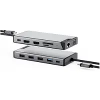 Alogic 12-in-1 USB-C PD DV3 laptop-dockingstation & portreplikator Laptopdockingstation