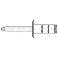Toolcraft TO-5455227 Open popnagel 4.8 mm 500 stuk(s)