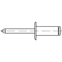 Toolcraft TO-5444367 Popnagel 3.2 mm RVS 500 stuk(s)