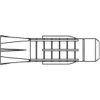 Toolcraft TO-5455104 Plug 71 mm 25 stuk(s)