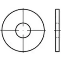 Toolcraft TO-5454723 Klinkring 3.2 mm Messing 1000 stuk(s)