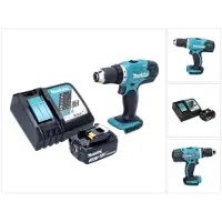 Makita DDF 453 RF1 accuboormachine 18 V 42 Nm + 1x oplaadbare accu 3.0 Ah + lader