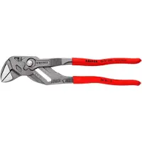 Knipex Sleuteltang | 250 mm Lengte | Tang en Schroefsleutel in Eén | Anti-Slip | Kunststof Bekleed - 86 01 250 SB