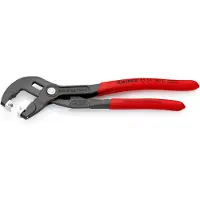 Knipex Slangklemtang Voor Klik-Klemmen | 180 mm Lengte | Anti-Slip | Kunststof Bekleed | Grijs Geatramenteerd - 85 51 180 C SB