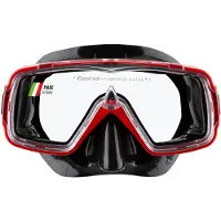 Cressi Sirena Dive Center Diving Mask Rood,Zwart