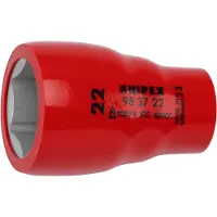 Knipex Steeksleutelinzetstuk voor zeskantschroeven | Binnenvierkant 3/8" | Lengte 49 mm - 98 37 22