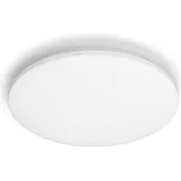 Philips LED-plafondlamp Izso Aio, dimbaar, wit / opaal, Woon-/ Eetkamer, Kunststof, LED plafondlamp