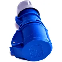 Pce Draagbare stekkerdoos, 16A, 3-polig, 230V, IP44, blauw