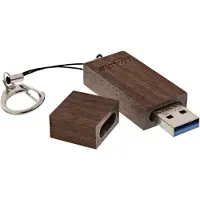 InLine woodstick USB 3.0 geheugenstick, walnoot, 8GB