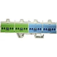 Hensel PE en nul insteekklem met DIN rail - meerdere kleuren - FC PN 20