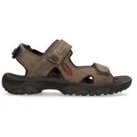 Keen Sandalen 'Targhee III' greige / rood / zwart