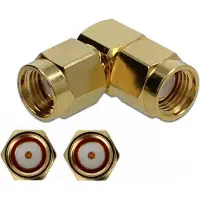 DeLOCK RP-SMA (m) - RP-SMA (m) haakse adapter - 50 Ohm / 10 GHz