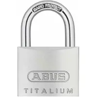 ABUS Hangslot Titalium 64TI/60 - kelderslot met speciaal aluminium slothuis - met sleutel