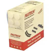 FASTECH B20-COIN000005 Klittenband punten Om vast te plakken Hotmelt Haak- en lusdeel (Ø) 20 mm Wit 460 onderdelen