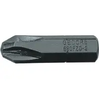 Gedore 690 PZD 3 L S-010 6553170 Kruis-bit PZ 3 Chroom-vanadium speciaal staal Gebruineerd C 6.3 1 stuk(s)