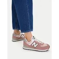 New Balance Sneakers laag '574' rosa / oudroze / zwart / wit