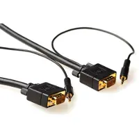 ACT AK4991 Ultra High Performance VGA + Audio Aansluitkabel male/male - 3 meter