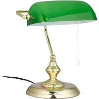 Relaxdays Tafellamp, Bankierslamp (E27)