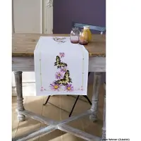 Vervaco - Perlaida loper kit - Koninginnepage op asters - PN-0153766 - Borduren - Borduurpakket - Borduurpakket volwassenen - Borduurpakket kind