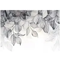 WALLARENA - Fotobehang - 200x140 cm - Fototapete met vochtige bladeren voor slaapkamer en salon, vliesbehang