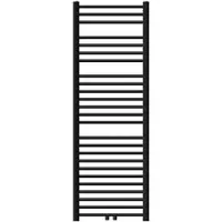 LuxeBath Badkamerradiator Sahara 500x1500 mm Zwart mat recht met middenaansluiting Designradiator Handdoekwarmer Handdoekdroger Handdoekradiator Handdoekverwarming Badkamer verwarming