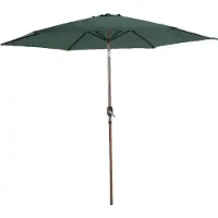 Axi Noor Stokparasol Ø 300cm Eikenlook/groen