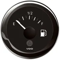 VDO View Line E-f 240-33ohm Dlrb Single Scale Fuel Level Instrument 12-24v Zilver 52 mm