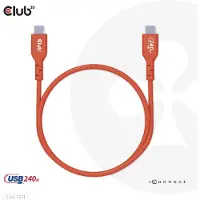 Club 3D CAC-1515 USB-C-kabel USB 2.0 USB-C stekker 4.00 m Oranje